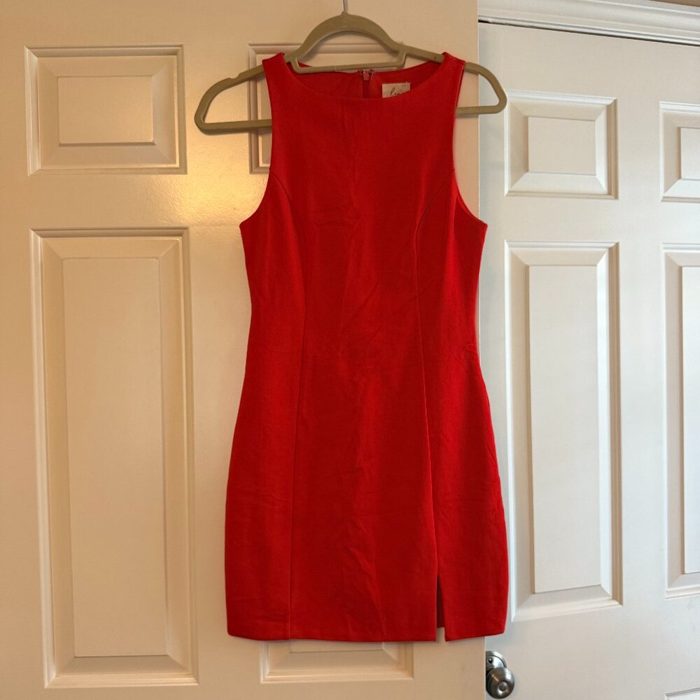 NWT Luna Red High-Neck Cocktail Mini Dress - Size Small